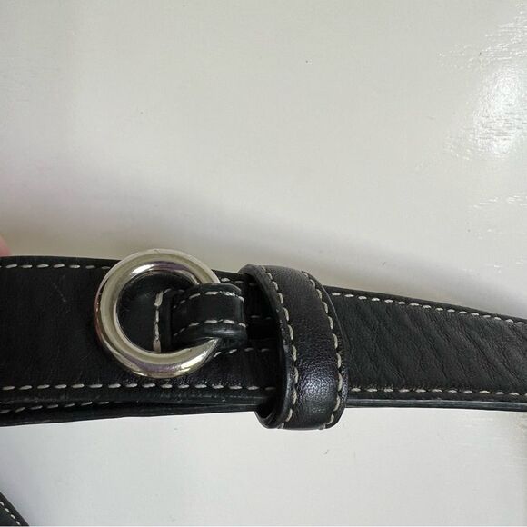 Coach Vintage Soho Bag Black Leather Silver Buckles Shoulder Purse Handbag - Picture 5 of 9